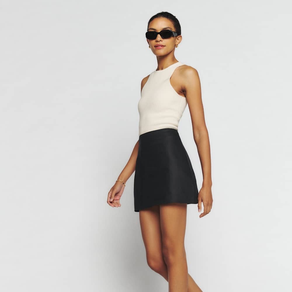 NWOT Reformation Veranda Linen Skirt
